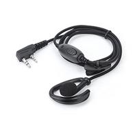 Tiardey Oreillette Radio Universelle avec Prise Jack 3.5mm Crochet d'oreille en Forme de D Casque Radio bidirectionnel Compatible pour la Radio