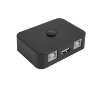 Tiardey Partage d'impression USB, Partage d'imprimante à 2 Ports pour 2 Ordinateurs pour Partager 1 imprimante, commutateur Manuel avec indicateur LED, Comprend 2 câbles d'imprimante USB 2.0 de 1,5 m