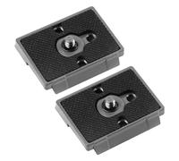 Tiardey Plaque de Dégagement Rapide Vis 1/4" Compatible avec la Tête de Trépied d'Appareil Photo Manfrotto 200PL-14 (Pack de 2)