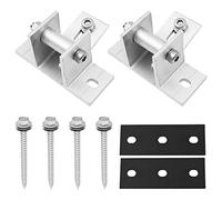 Tiardey Une Paire de Supports métalliques réglables pour Grands Panneaux solaires Support métallique Avant inclinable