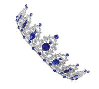 Tiare Baroque en Alliage et Cristaux pour Mariée, Occasions Spéciales | Éclat Façon Diamant, Finition Élégante, Convient aux Anniversaires Membres Famille