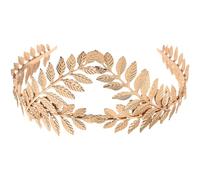 Tiare de Mariage Feuille en Alliage Or, Accessoire Coiffure | Banquet et Mariage, Style Déesse Simple et Élégant, pour Épouse ou Mère