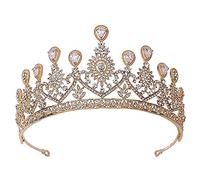Tiare en cristal scintillant de style vintage et bandeau de couronne pour femmes accessoires de cheveux de mariage (style 1)