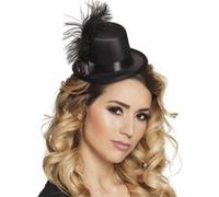 tiare mini chapeau noir plume - boland 76328 Noir G