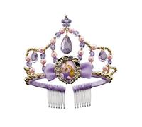 Disney Princesses - Diadème Raiponce pour Enfant - Licence Officielle - Accessoire de Déguisement Princesses - Perles et Diamants - Matériaux Durables - Couleurs Violettes - Dès 3 Ans