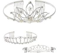 Tiare Strass Princesse 3 Modeles Differents - Argent argent G