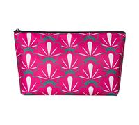 TIASUSAN American Mahjong Sac vide imprimé Mah Jongg Carreaux Rouge 33 x 17,8 cm Étui uniquement)
