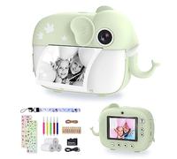 TIATUA Appareil Photo Instantané Enfants, Appareil Photo Numérique pour Enfants avec Double Objectif de 20MP, Carte de 32Go, Caméra Instantanée et Vidéo, Cadeau pour Filles et Garçons Dès 3 Ans