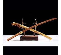 TIAYKO Bokken Fait à la Main,Lame en Bois de Rose Naturel,épée de samouraï avec Gaine,processus de Fabrication Traditionnel,épée de samouraï Japonaise en Bois pour Cosplay,Kendo,iaido,Collection