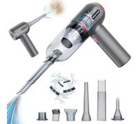 Tiazhan Aspirateur Voiture, 9000 Pa Aspirateur sans Fil, Mini Aspirateur Voiture Puissant Portable Rechargeable, Aspirateur USB pour Poils d'animaux, Voiture, Maison, Bureau