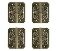 Tiazza 4 Pcs Antique En Laiton Double Portes Charnières Armoire Tiroir Armoire Bibliothèque Porte Amovible Charnières Meubles Accessoires