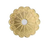 Tiazza Lot de 10 rondelles classiques en laiton pour décoration de meubles (laiton)