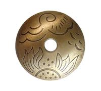 Tiazza Lot de 10 rondelles de plaque arrière en laiton sculpté pour décoration de meubles classiques (bronze)