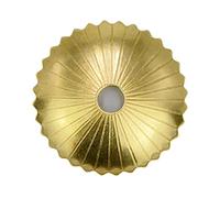 Tiazza Lot de 10 rondelles radiales en laiton pour décoration de meubles classiques (Or)