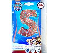 TIB Heyne 17707 Ballon gonflable Paw Patrol - Numéro 5 - Décoration pour anniversaire d'enfant et fête - 90 cm - Pour air et hélium