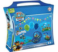 TIB Heyne 19710 - Coffret de fête Paw Patrol - 51 pièces - Vaisselle de fête et décoration - Anniversaire d'enfant