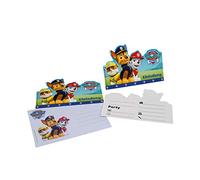 tib Paw Patrol Lot de 12 cartes d'invitation A6 avec enveloppes C6, 19705, multicolore, Taille unique