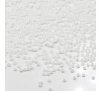 Tibaoffy Blanc Taille 12/0 Perles de verre artisanal 2 mm pour la fabrication de bijoux (Total Environ 100g Environ 11000pcs)
