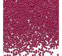 Tibaoffy Fuchsia Perles de verre de taille 8/0 3 mm pour la fabrication de bijoux (Total Environ 100g Environ 3600pcs)