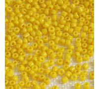 Tibaoffy Jaune Taille 12/0 Perles de verre artisanal 2 mm pour la fabrication de bijoux (Total Environ 100g Environ 11000pcs)