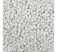 Tibaoffy Perles blanches pour activités d'artisanat, perles de type Pony 6x9mm, environ 1000 pièces