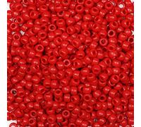 Tibaoffy Perles rouges pour activités d'artisanat, perles Pony 6x9mm, environ 1000 pièces