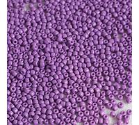 Tibaoffy Pourpre Perles de verre de taille 8/0 3 mm pour la fabrication de bijoux (Total Environ 100g Environ 3600pcs)