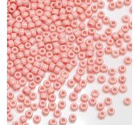 Tibaoffy Rose clair Perles de verre de taille 8/0 3 mm pour la fabrication de bijoux (Total Environ 100g Environ 3600pcs)