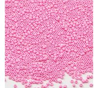 Tibaoffy Rose Perles de verre de taille 8/0 3 mm pour la fabrication de bijoux (Total Environ 100g Environ 3600pcs)