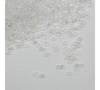 Tibaoffy Transparent coloré Perles de verre de taille 8/0 3 mm pour la fabrication de bijoux (Total Environ 100g Environ 3600pcs)