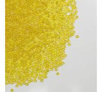 Tibaoffy Transparent jaune coloré Perles de verre de taille 8/0 3 mm pour la fabrication de bijoux (Total Environ 100g Environ 3600pcs)