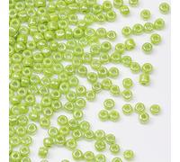 Tibaoffy Vert vif Perles de verre de taille 8/0 3 mm pour la fabrication de bijoux (Total Environ 100g Environ 3600pcs)