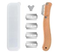 Tibapla Lame Boulanger, Porte Lame Boulanger, avec 5 Lames en Acier Inoxydable, Lame Pain Boulanger, Couteau Pâte à Pain, Outil pour le Pain, pour DIY Graver des Motifs de Pain Cuisine Accessoire