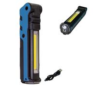 TIBELEC, 35300200, Baladeuse LED 5W 400 Lumens Pliable et Rechargeable, Idéale pour Intérieur et Extérieur, Pratique et Durable, Parfaite pour Camping et Bricolage, Couleur : Noir