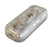 tibelec 534550 Interrupteur bipolaire translucide, Transparent