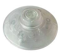 Interrupteur à pied rond unipolaire 2A 250V blanc