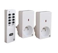 Tibelec 624550 Lot de 2 Prises domotique On/Off avec Télécommande