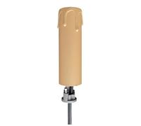 Tibelec 707830 Bougie Cire diamètre 24 mm + Support E14 Hauteur 8 cm, Plastique, Blanc, 6 cm