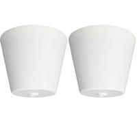 Tibelec 722330 Pavillon Plastique Conique Blanc (Lot de 2)