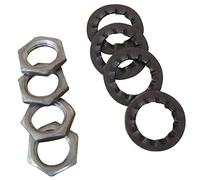 Tibelec 736830 Ecrou Epaisseur 2,5 mm Acier Noir Lot de 8