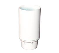 Tibelec 807410 Douille E14 isolée Lisse culot Femelle 10x1 Blanche, Bakélite, Noir/Or