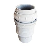 Tibelec 811310 Douille Isolée Filetée + Bague E14 Blanc