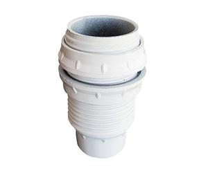 Tibelec 811310 Douille Isolée Filetée + Bague E14 Blanc