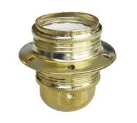 Tibelec 815130 Douille Acier Laitonné + Bague E27 Bronze