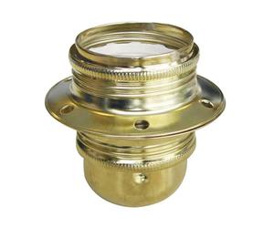 Tibelec 815130 Douille Acier Laitonné + Bague E27 Bronze
