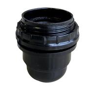Tibelec 820220 Douille Isolée Demi-Filetée + Bague E27 Noir