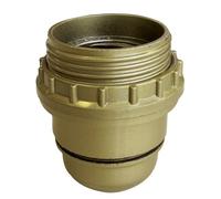 Tibelec Douille 1/2 filetée E27 bakélite plastique or 60 W