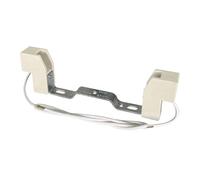 TIBELEC 853110 Douille Halogene à étrier R7S Blanc, Métal/Stéatite