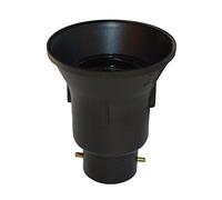 Tibelec 856620 Transformateur de Douille B22 à E27 Noir