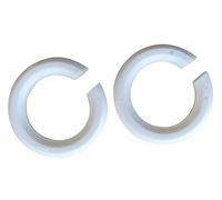 Tibelec 858310 Bague de Réduction d'Abat Jour Blanc Lot de 2
